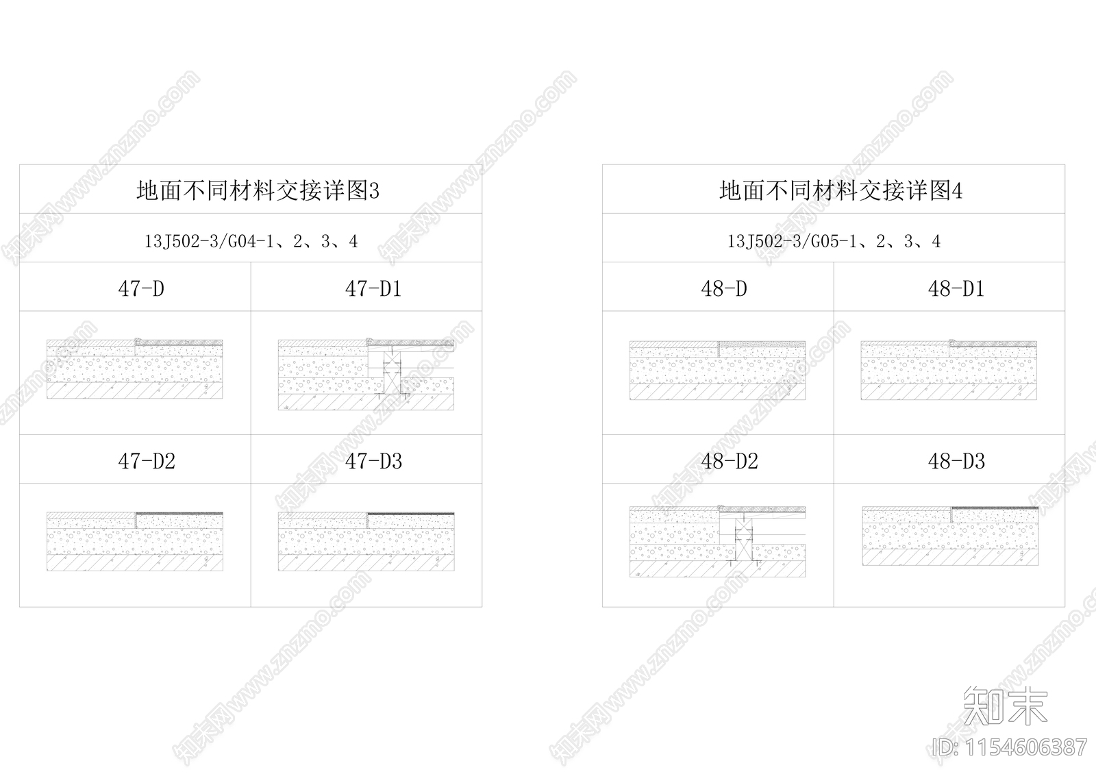 有节点的动态图块cad施工图下载【ID:1154606387】