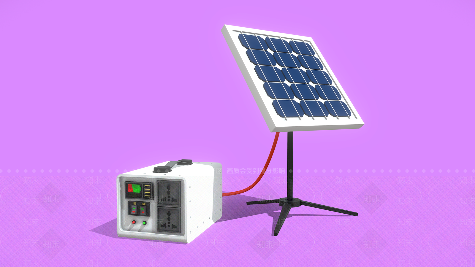 太阳能电路板3D模型下载【ID:1154608335】