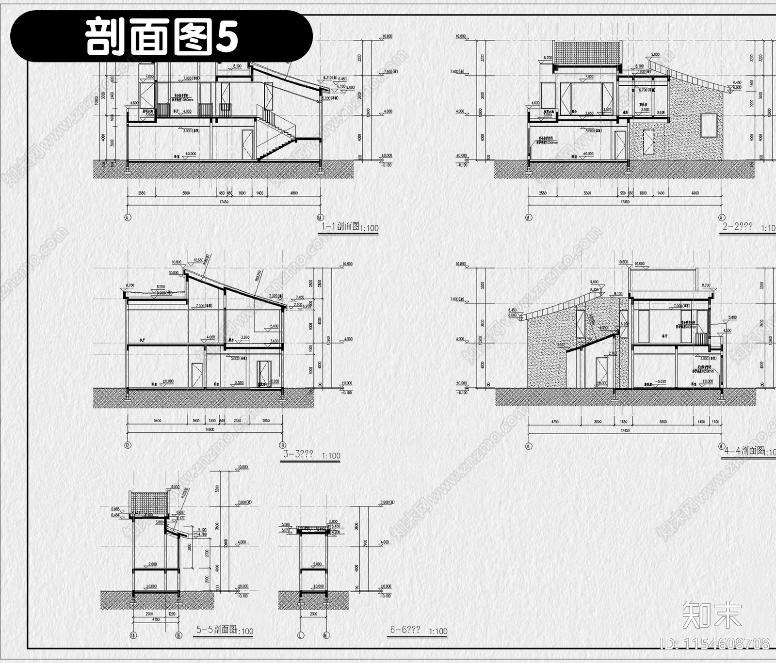 民宿酒店建筑总平面布局图立面图乡村客栈设计效果图施工图下载【ID:1154608708】