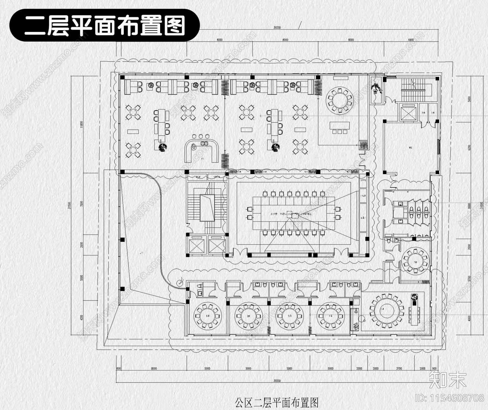 民宿酒店建筑总平面布局图立面图乡村客栈设计效果图施工图下载【ID:1154608708】