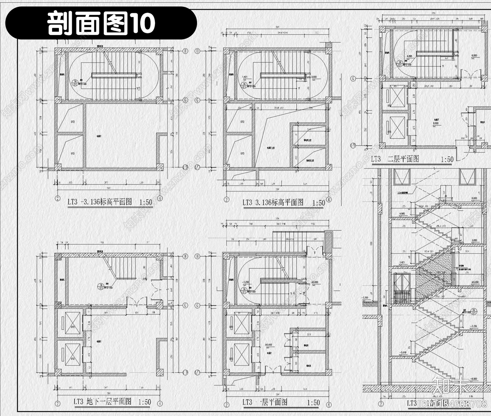 民宿酒店建筑总平面布局图立面图乡村客栈设计效果图施工图下载【ID:1154608708】