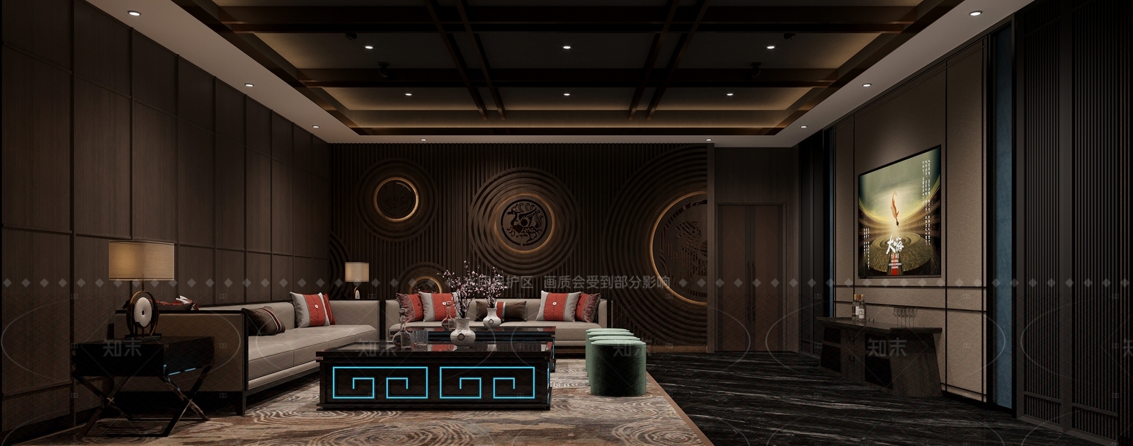 新中式家具展厅3D模型下载【ID:1214326309】