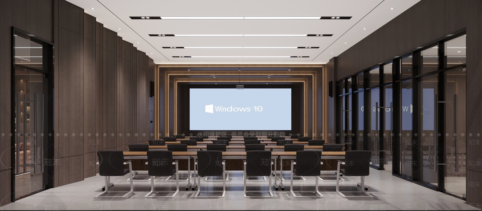 现代会议室3D模型下载【ID:1154611000】