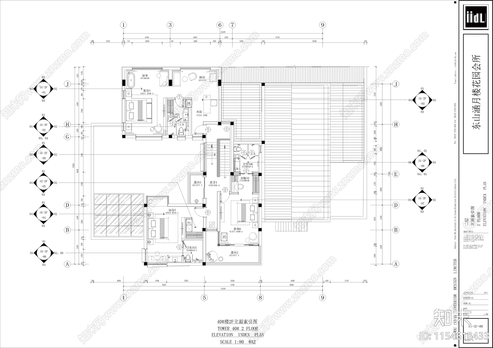 苏州私人会所室内cad施工图下载【ID:1154618433】