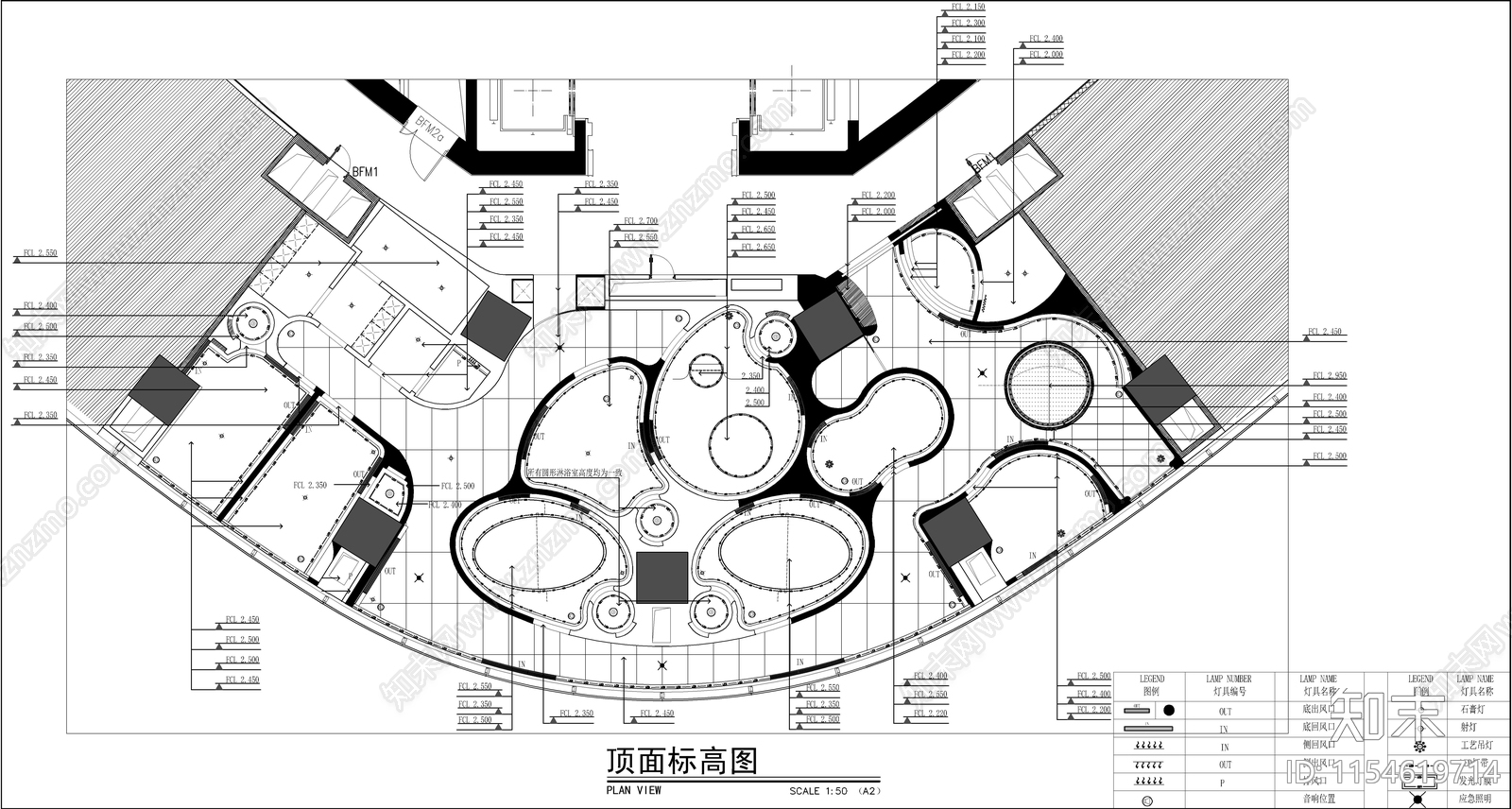 上海美肌美容院室内cad施工图下载【ID:1154619714】
