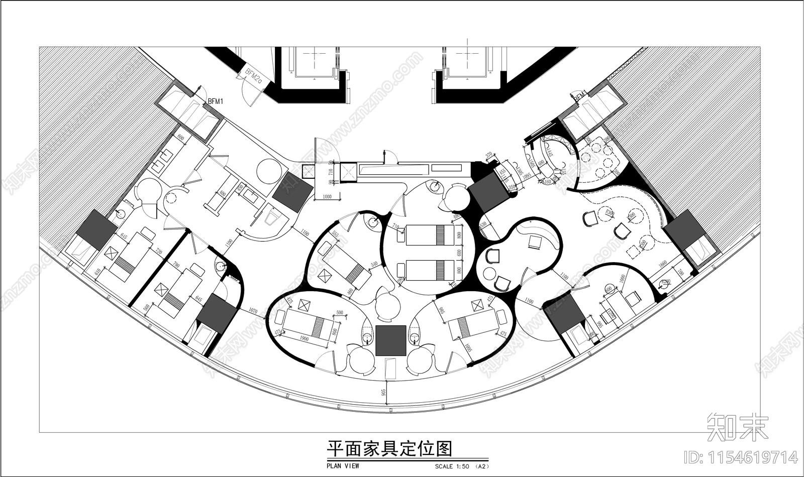 上海美肌美容院室内cad施工图下载【ID:1154619714】