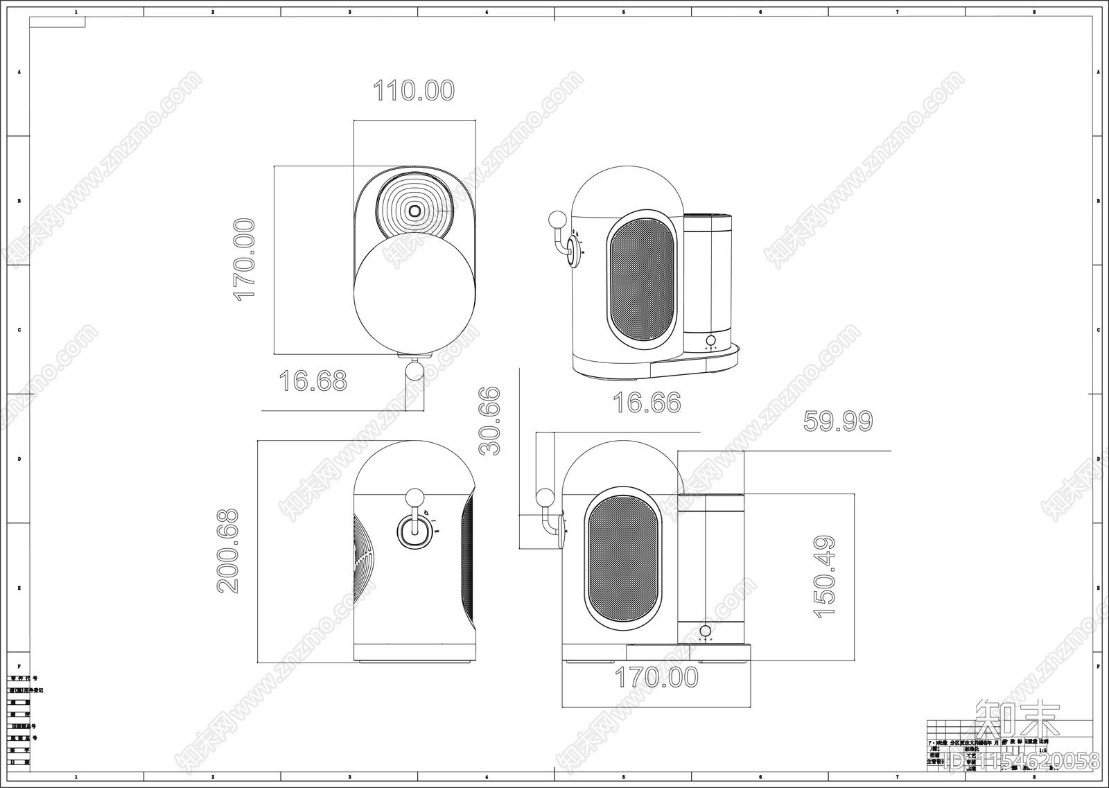 取暖器制作图cad施工图下载【ID:1154620058】