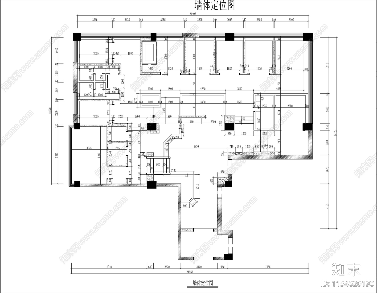 现代美容院室内cad施工图下载【ID:1154620190】