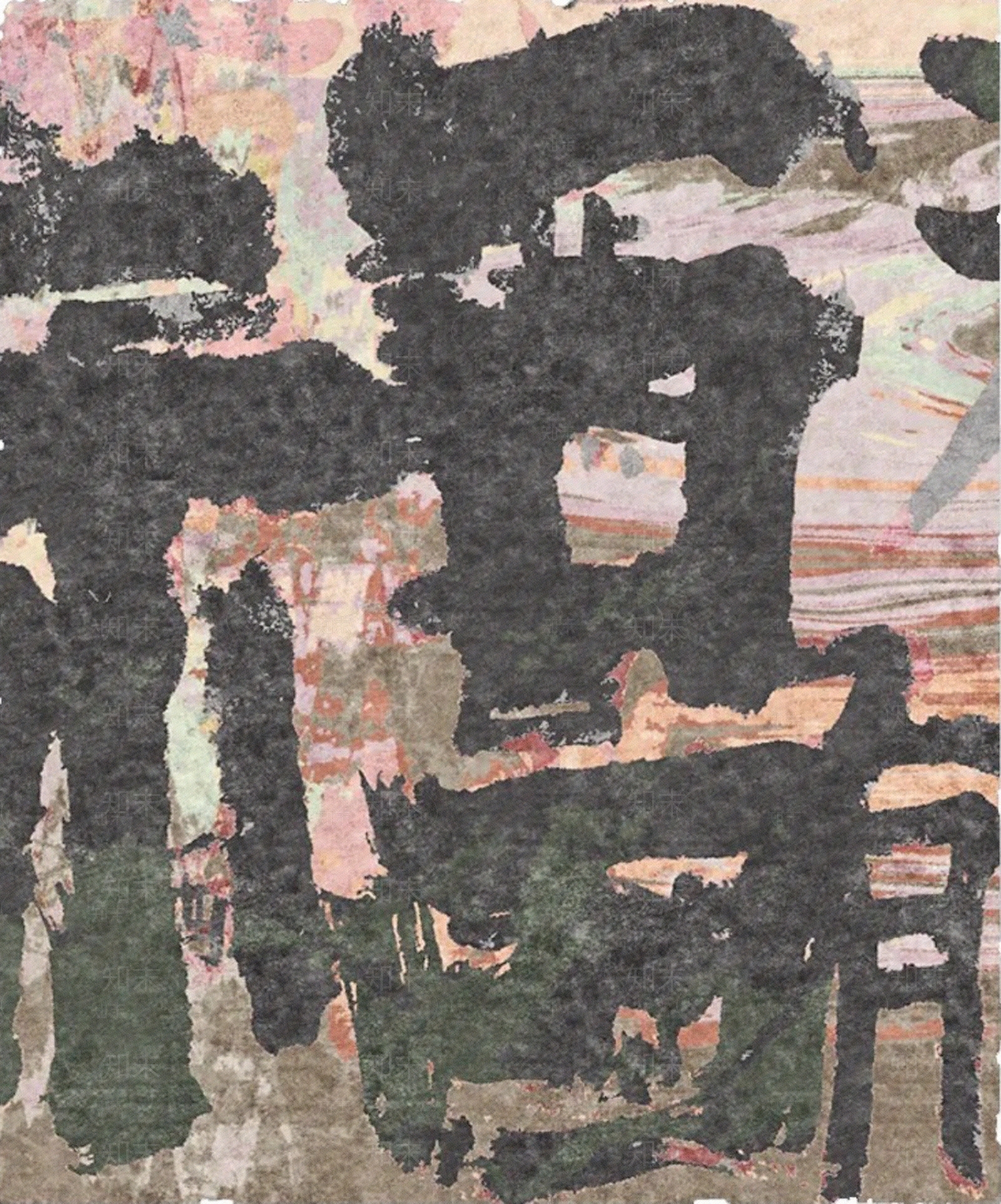 现代抽象福字地毯贴图下载【ID:1154620297】