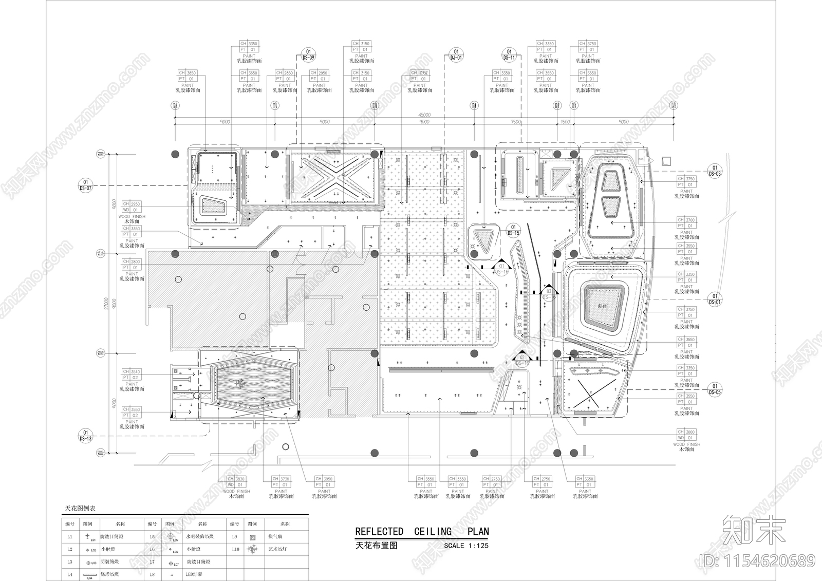 科技独立办公室室内施工图下载【ID:1154620689】