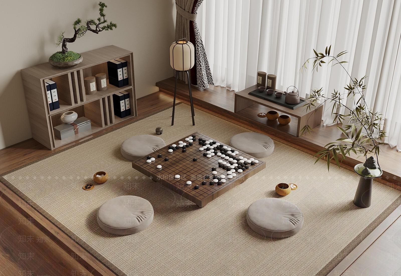 现代休闲娱乐室3D模型下载【ID:1154622339】