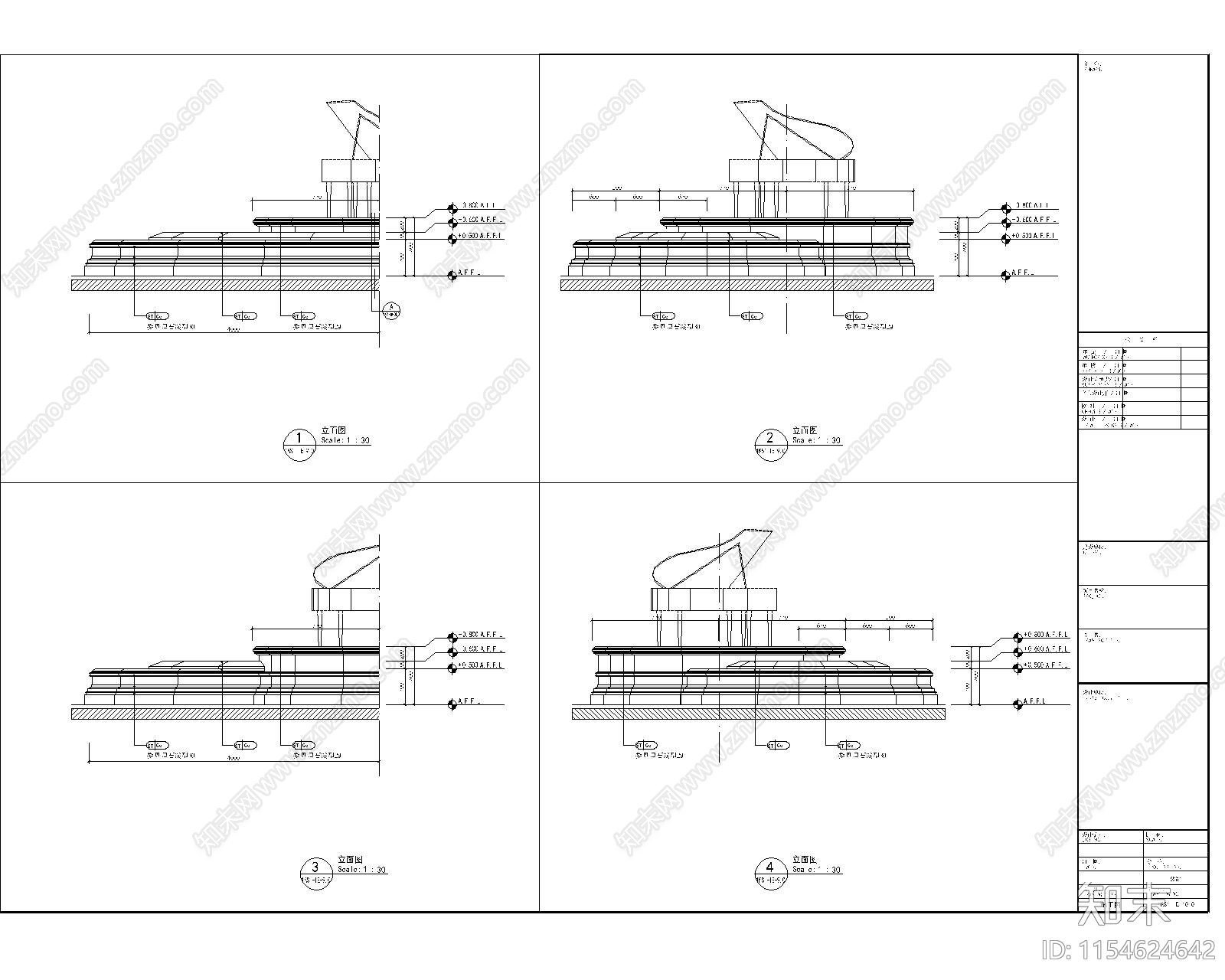 室内水池景观CAD施工图施工图下载【ID:1154624642】