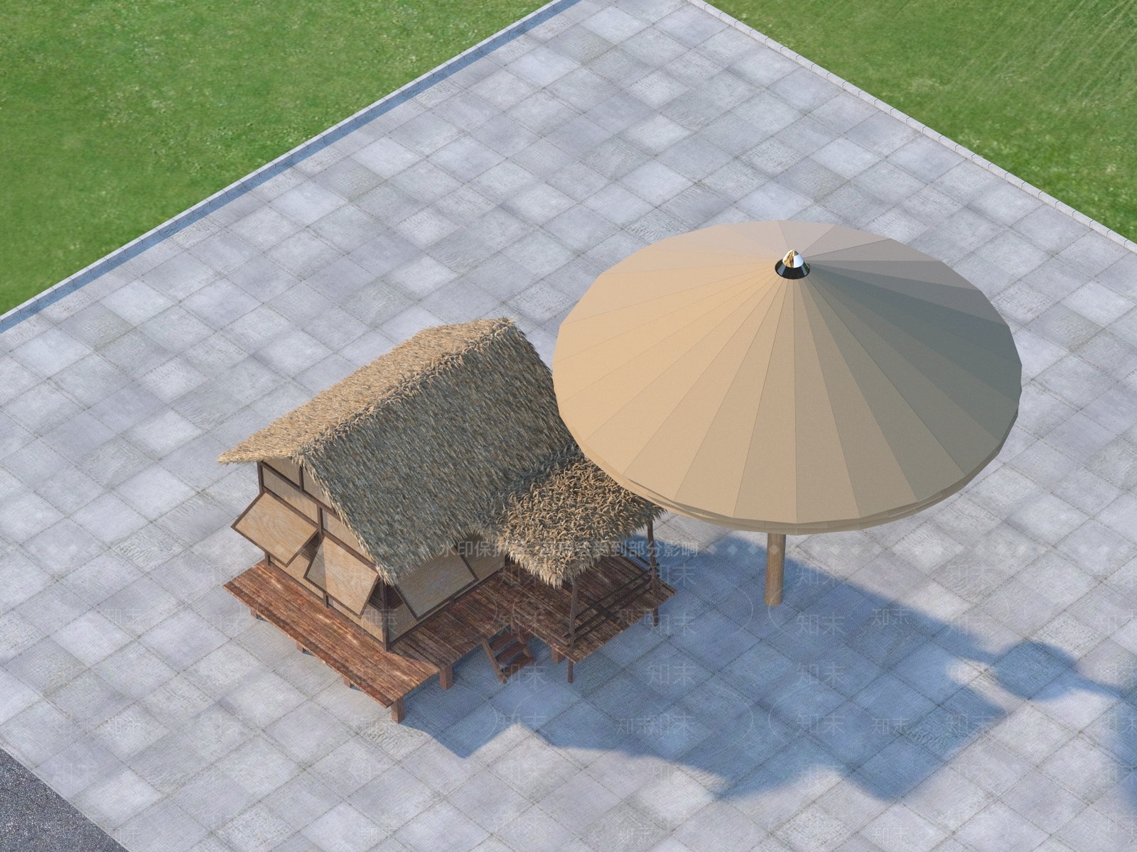 现代亭子3D模型下载【ID:1154625905】