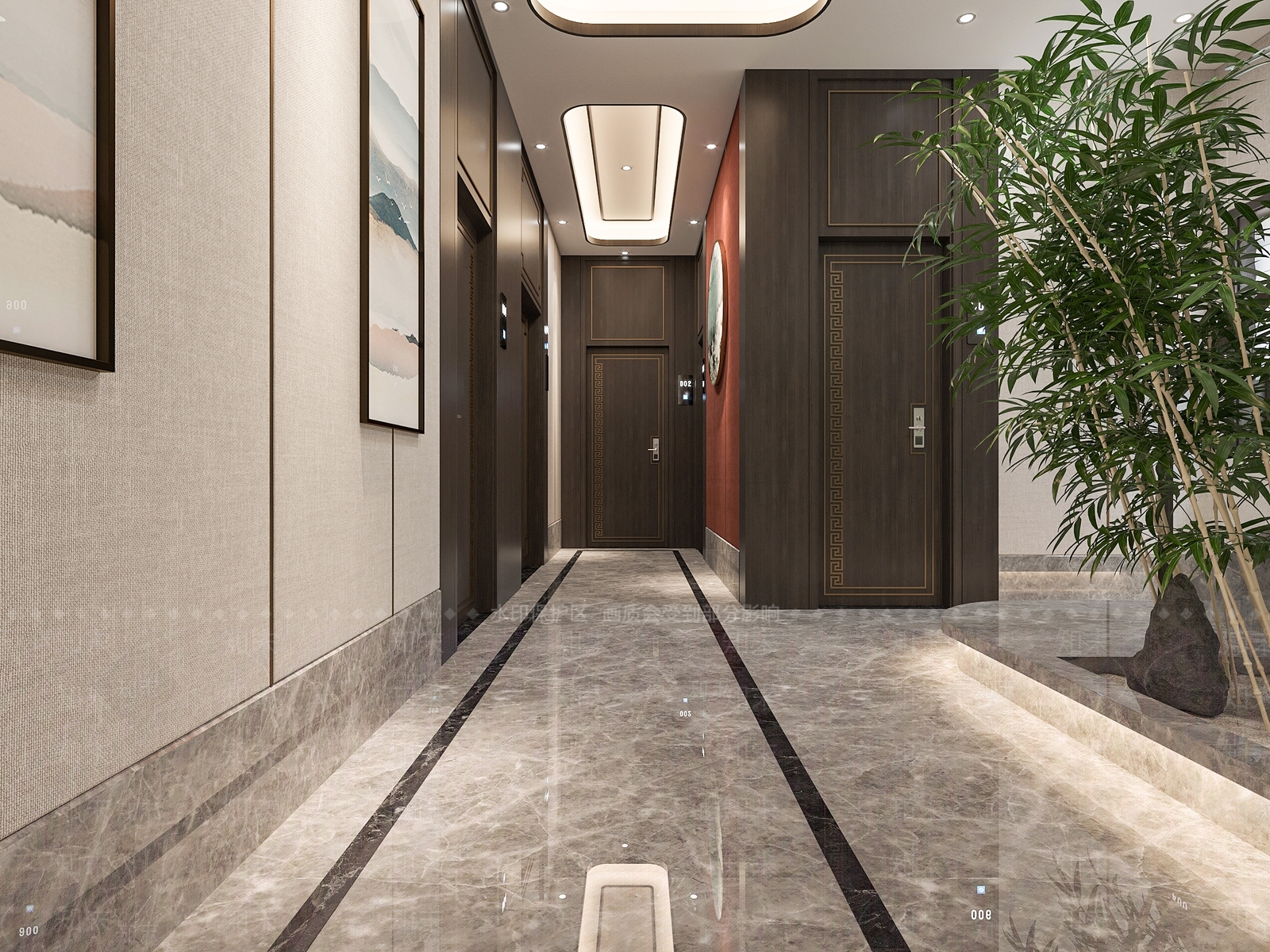 新中式民宿3D模型下载【ID:1154630189】