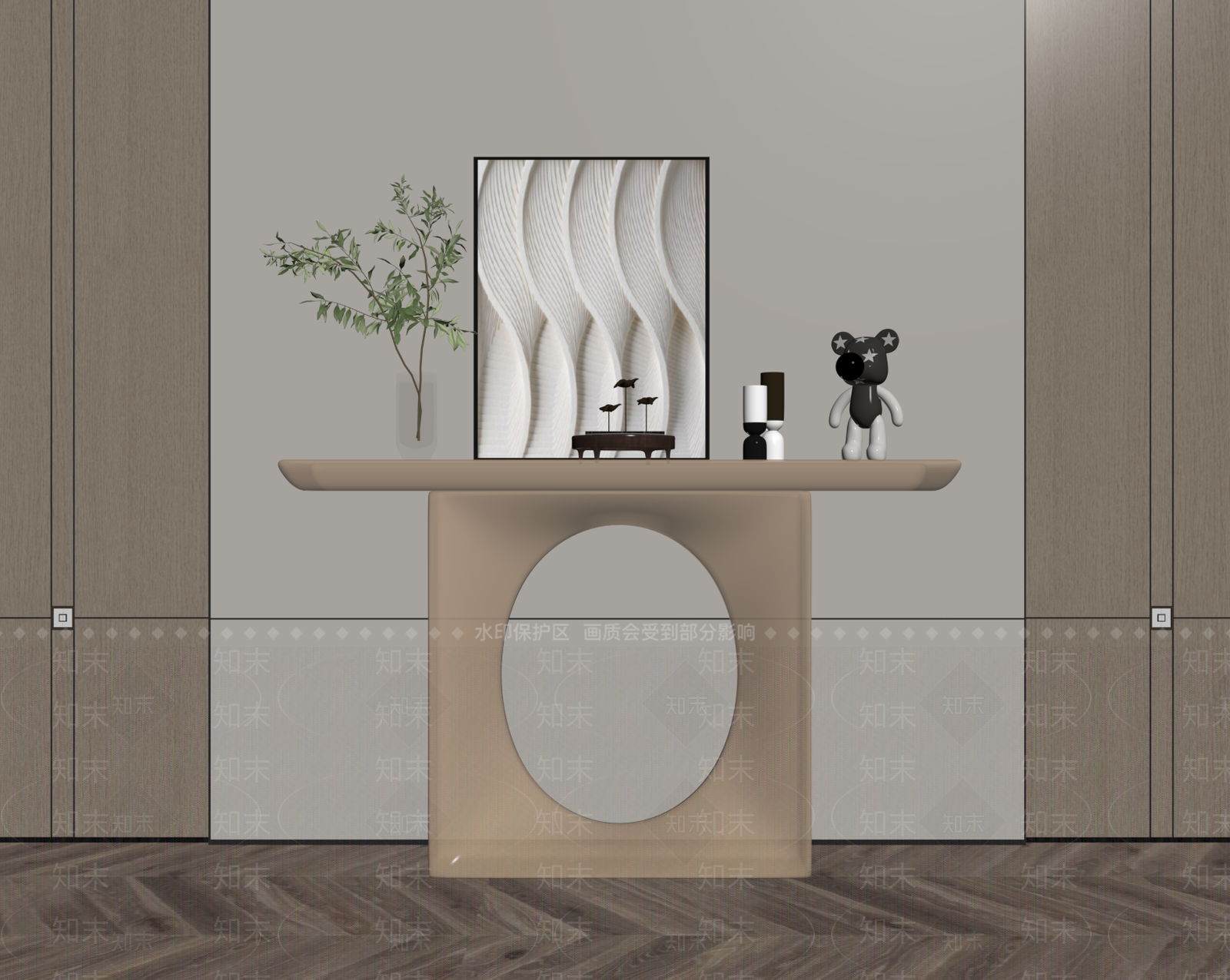 现代端景台SU模型下载【ID:1154632180】