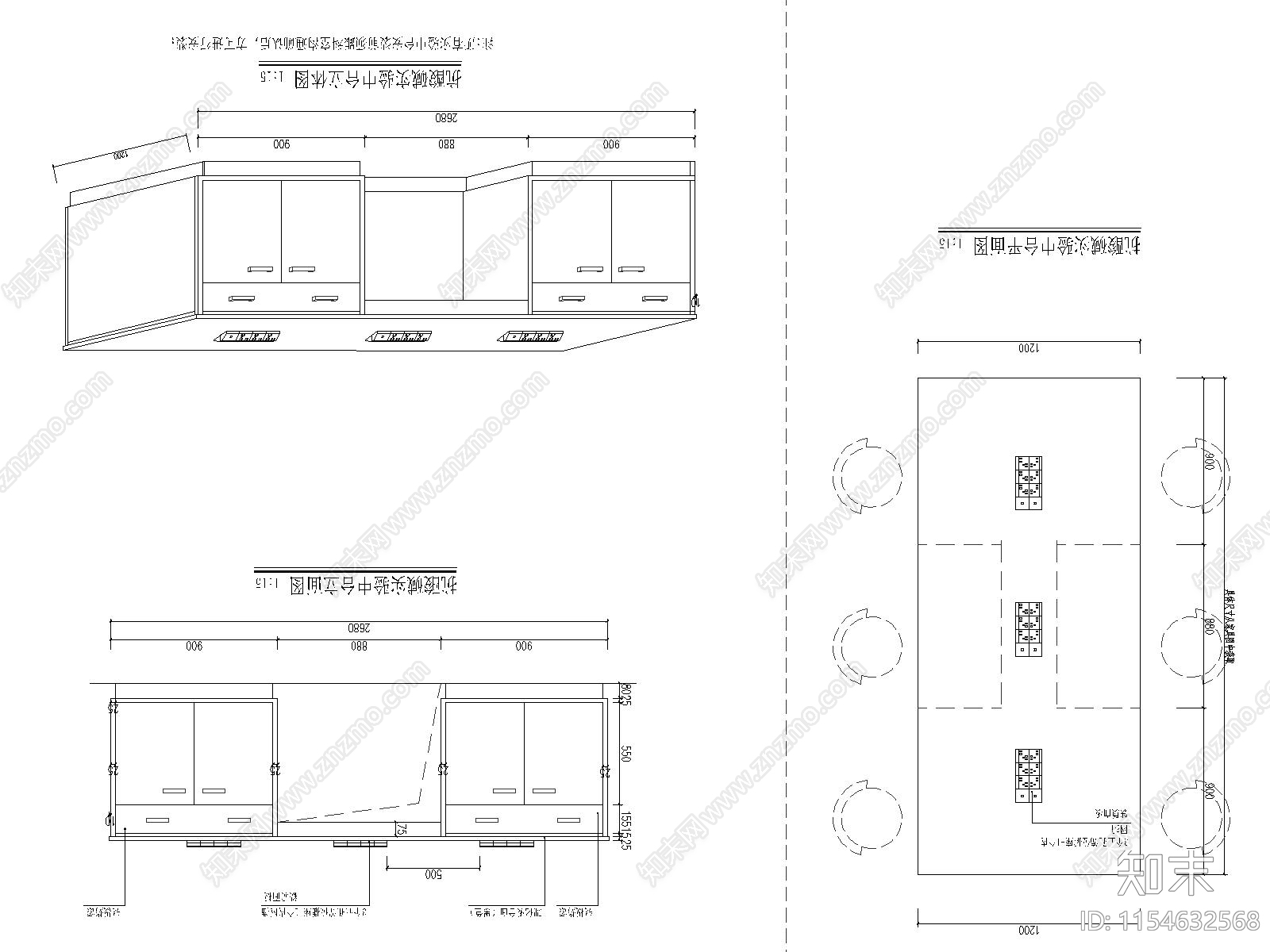 医院检验科实验中岛台节点施工图下载【ID:1154632568】