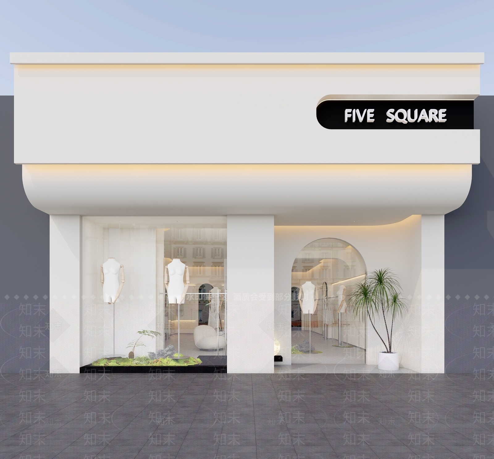现代服装店3D模型下载【ID:1154634956】