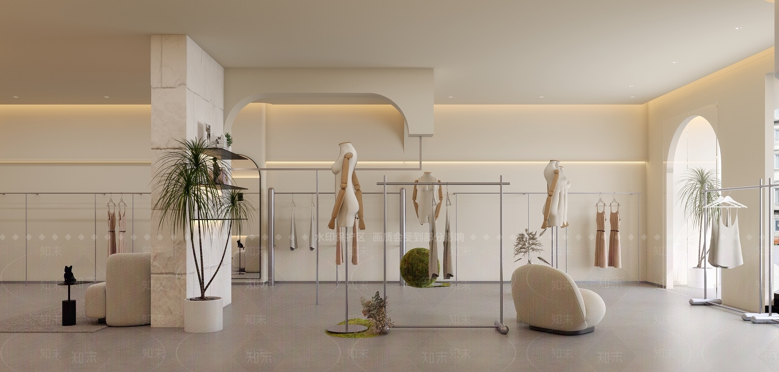 现代服装店3D模型下载【ID:1154634956】