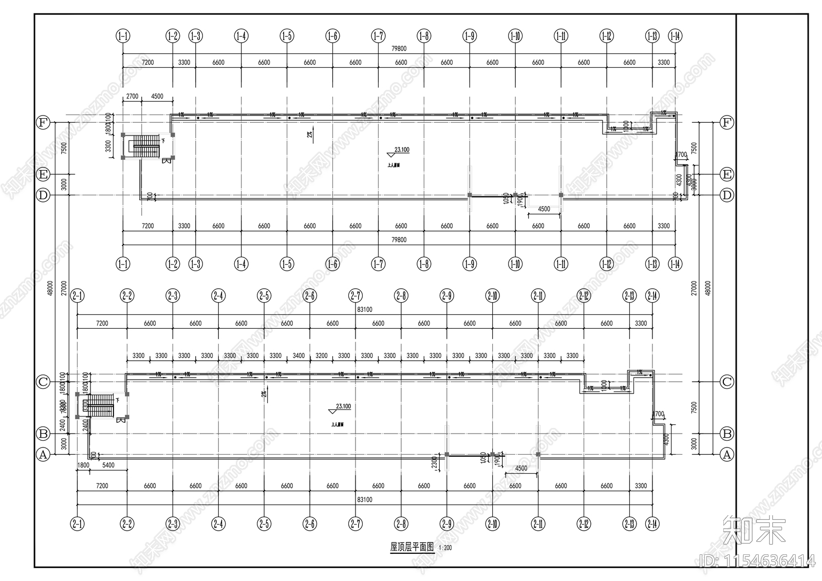 教学楼建筑cad施工图下载【ID:1154636414】