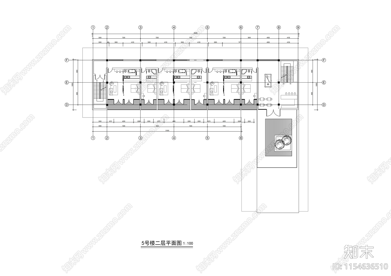 两层市级中学改造建筑cad施工图下载【ID:1154636510】