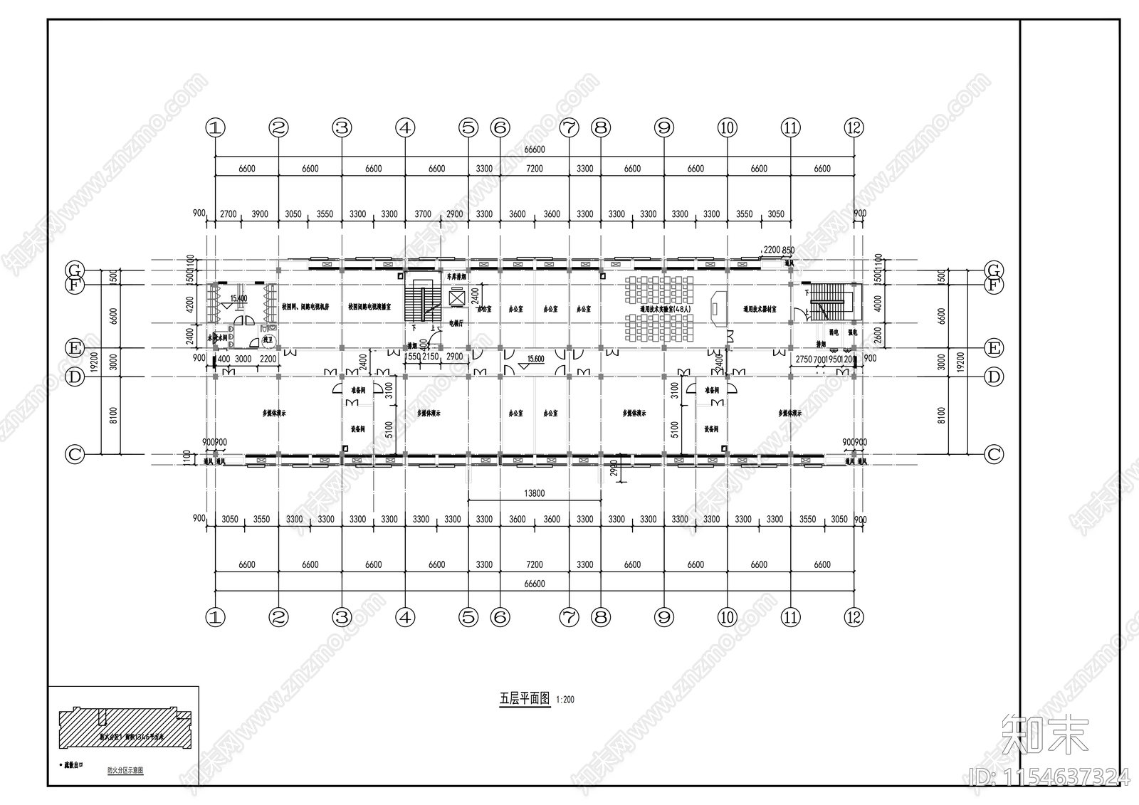 实验楼建筑cad施工图下载【ID:1154637324】