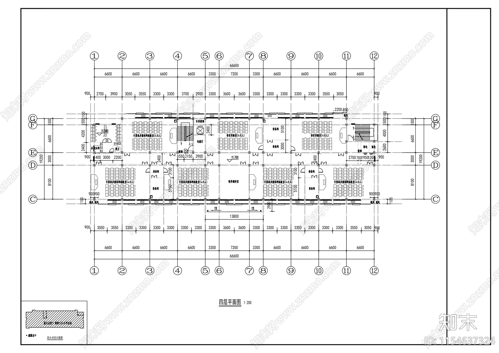 实验楼建筑cad施工图下载【ID:1154637324】