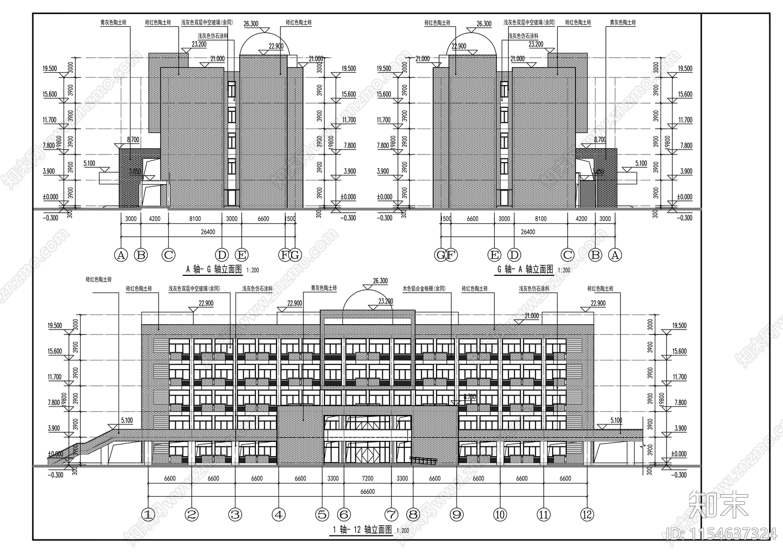 实验楼建筑cad施工图下载【ID:1154637324】