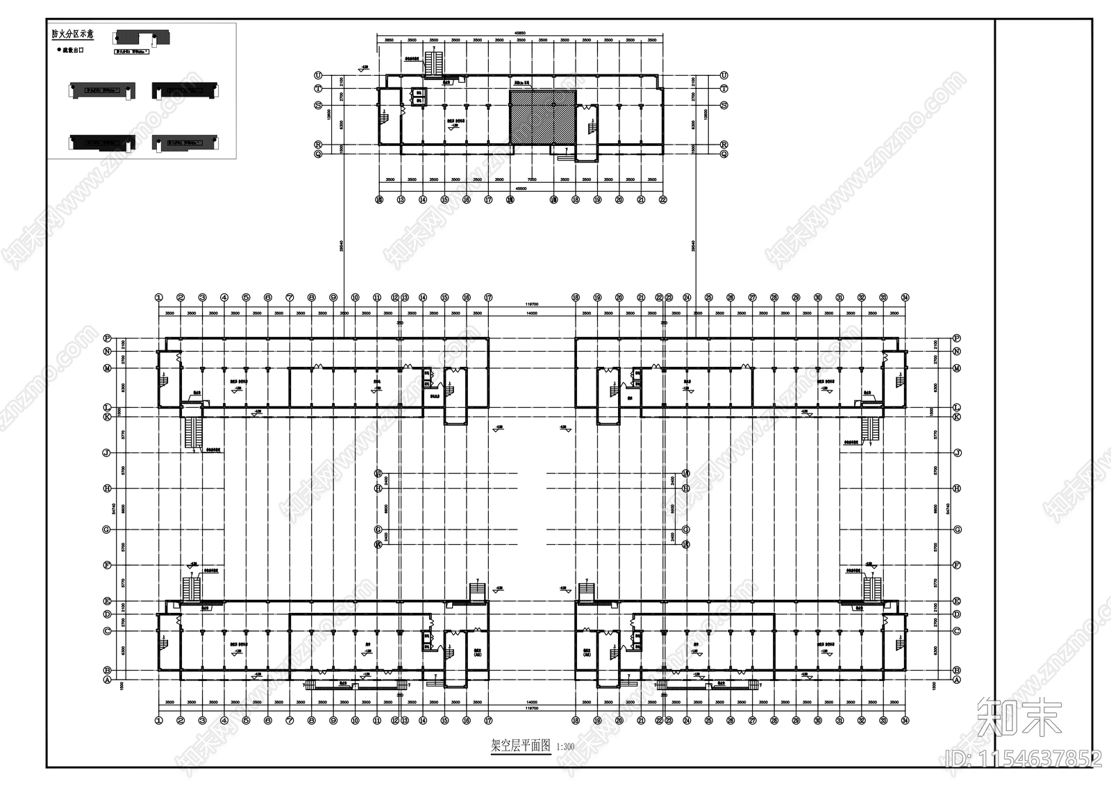 学生宿舍楼建筑施工图下载【ID:1154637852】