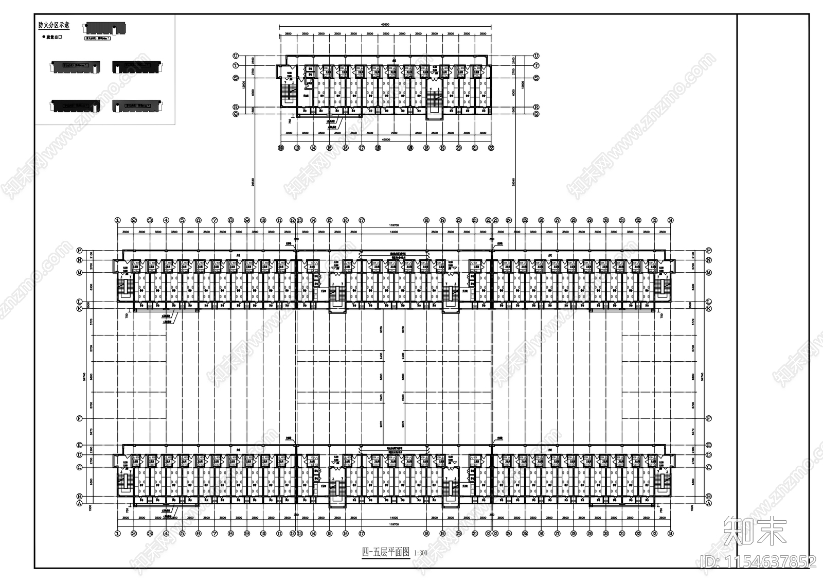 学生宿舍楼建筑施工图下载【ID:1154637852】