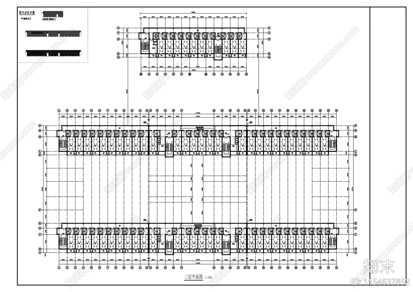 学生宿舍楼建筑施工图下载【ID:1154637852】