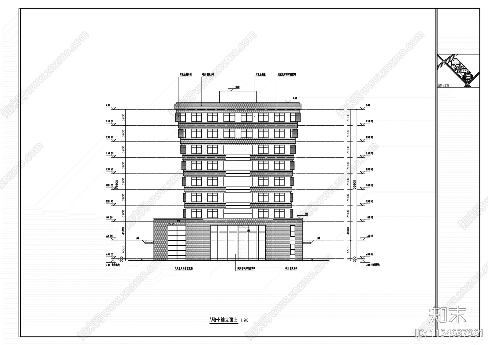 艺术楼大报告厅体育馆办公综合楼看台建筑cad施工图下载【ID:1154637961】