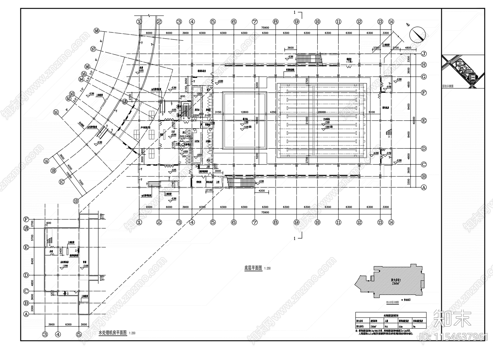 艺术楼大报告厅体育馆办公综合楼看台建筑cad施工图下载【ID:1154637961】