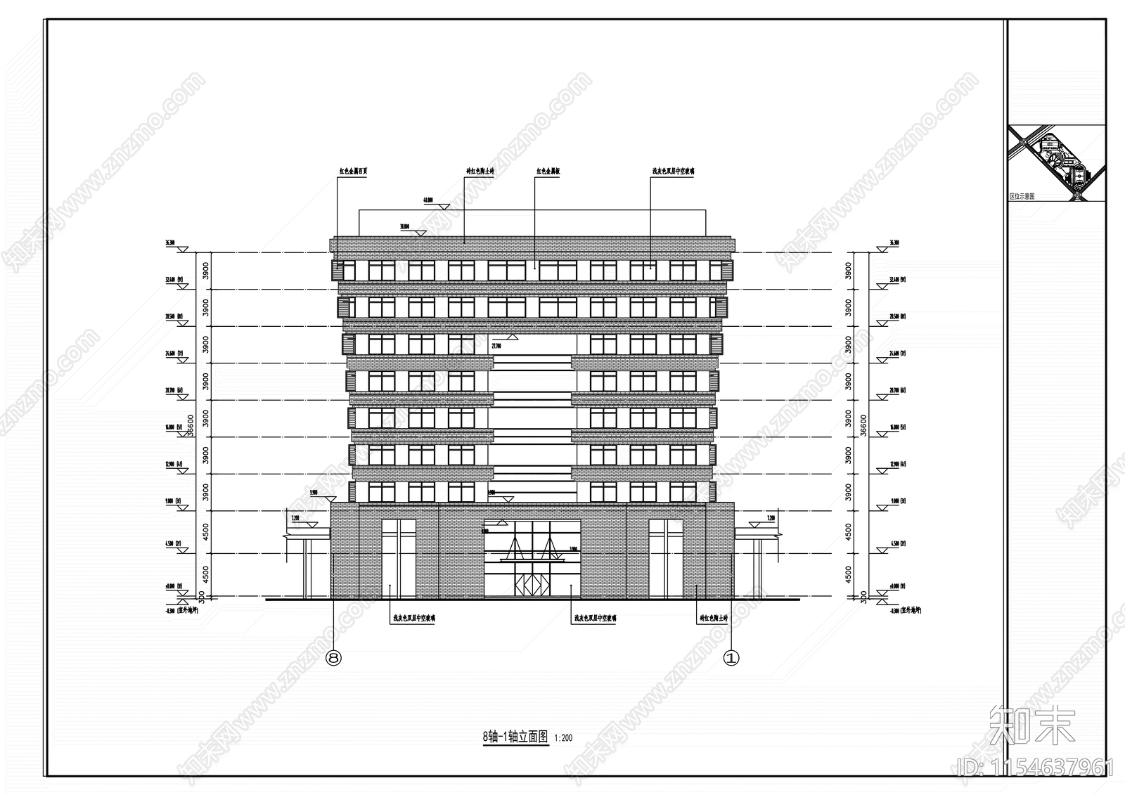 艺术楼大报告厅体育馆办公综合楼看台建筑cad施工图下载【ID:1154637961】