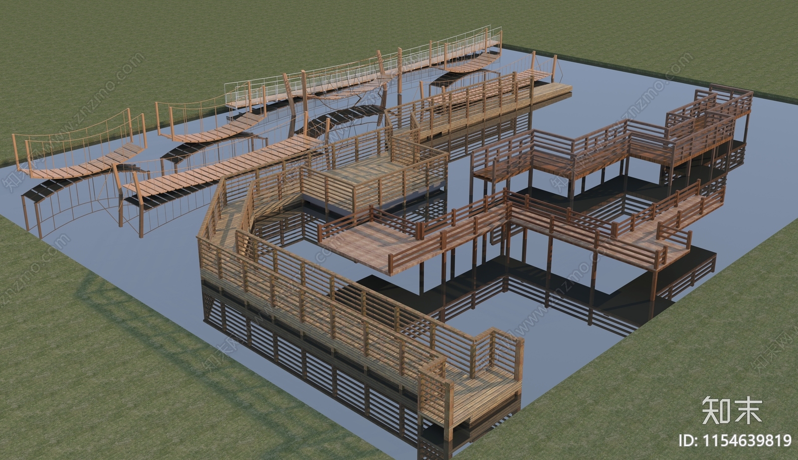 现代桥3D模型下载【ID:1154639819】