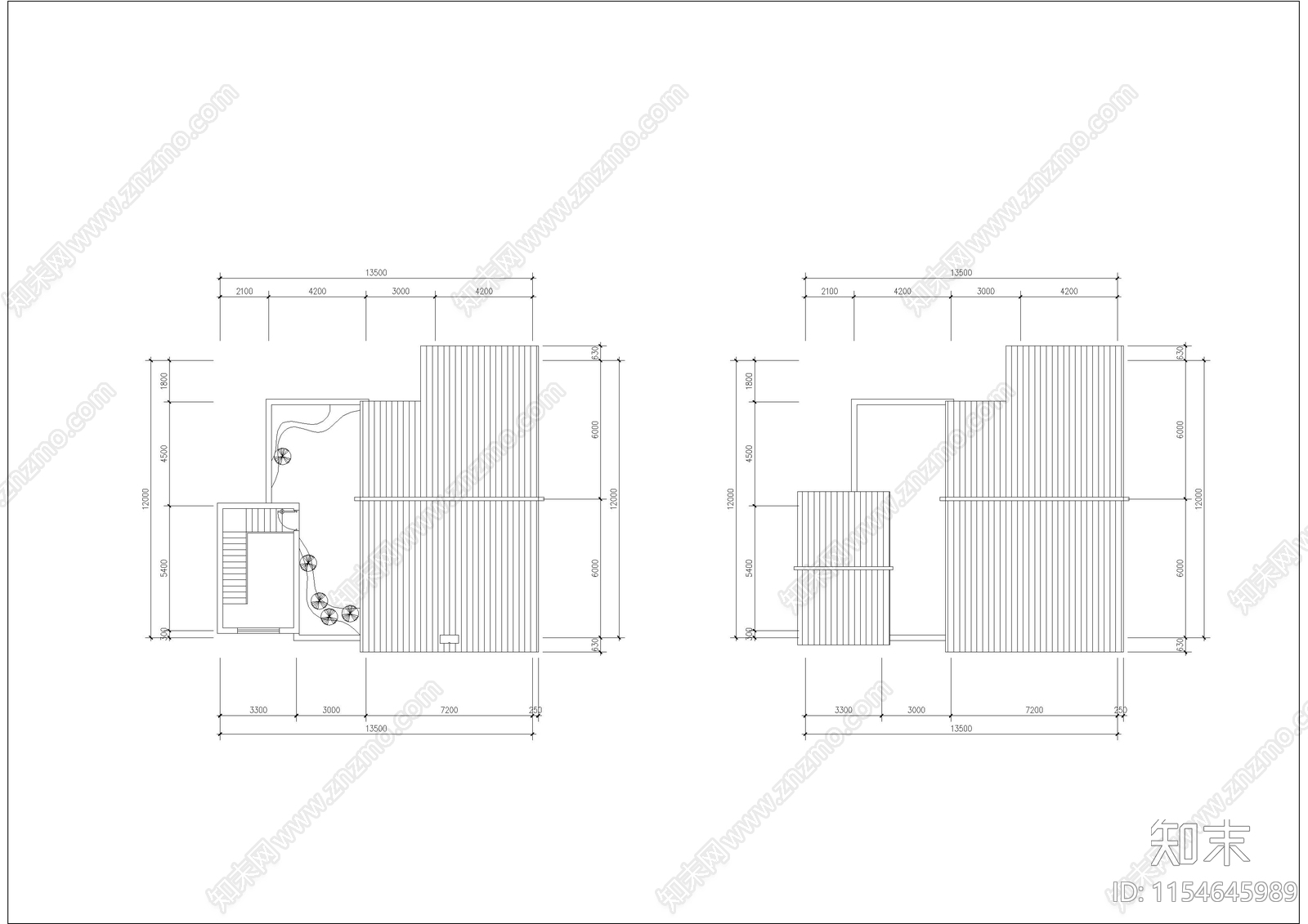 滨河茶馆建筑cad施工图下载【ID:1154645989】