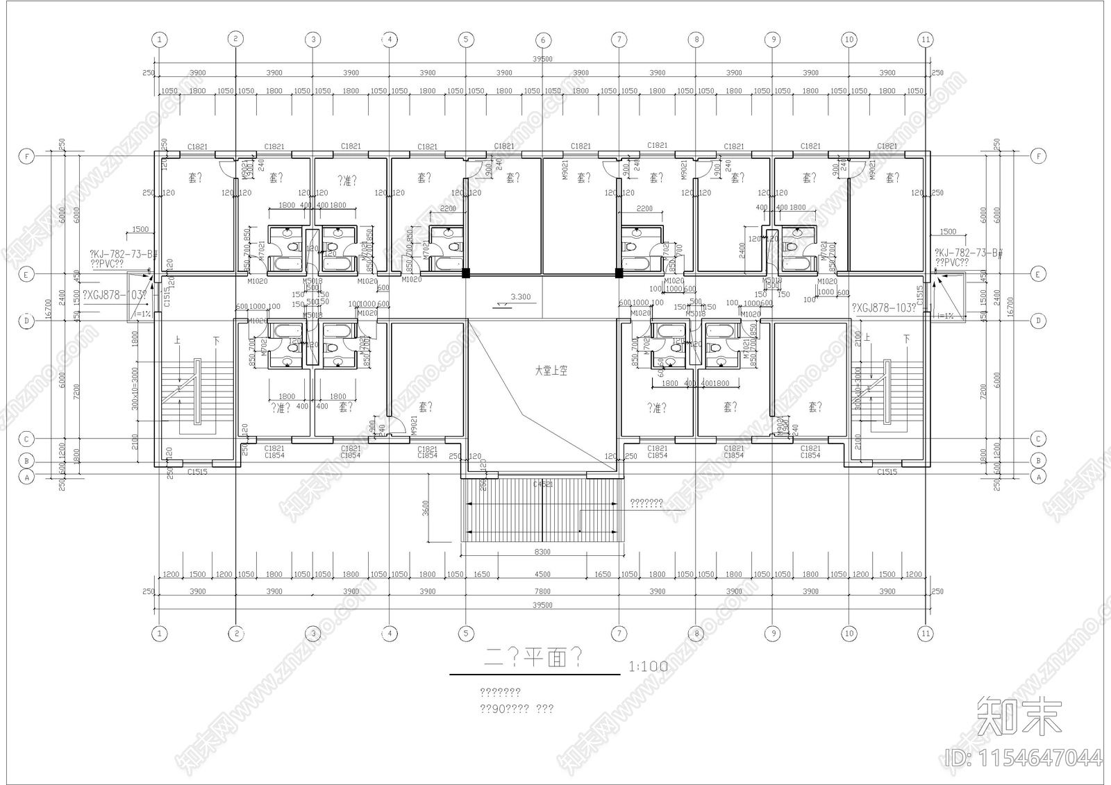 渡假村欧式宾馆建筑cad施工图下载【ID:1154647044】