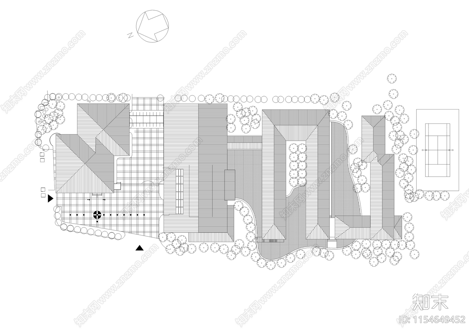 某旅馆单体方案建筑施工图下载【ID:1154649452】