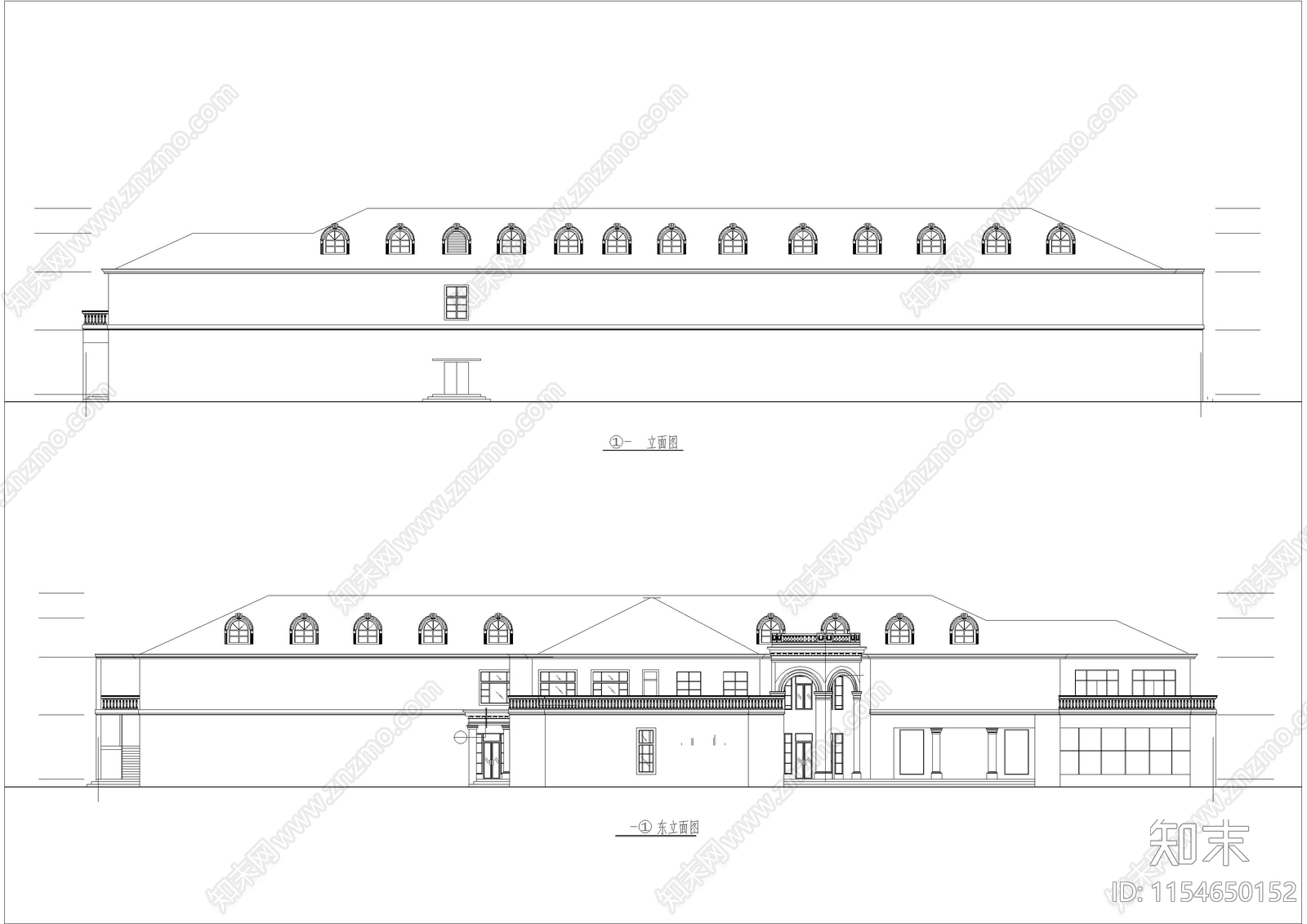 小渡假村宾馆方案建筑施工图下载【ID:1154650152】