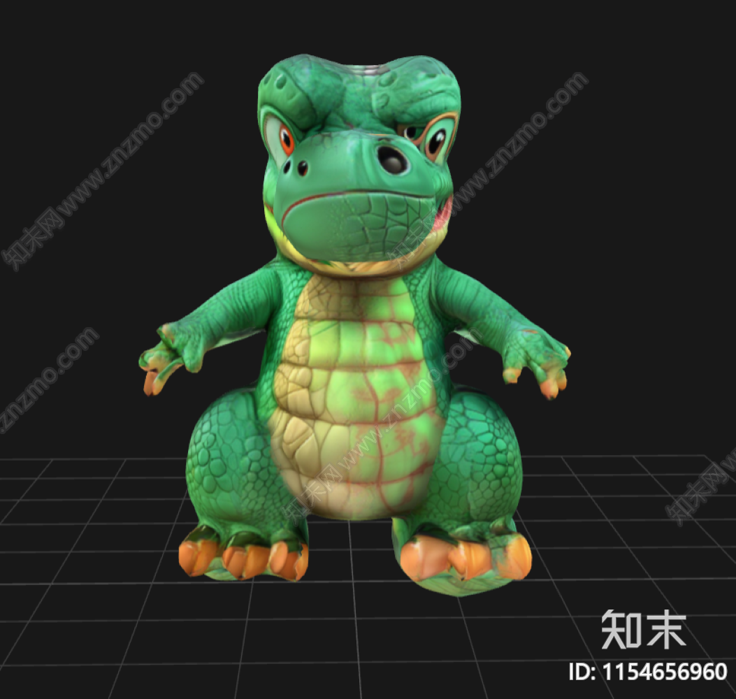 玩具恐龙3D模型下载【ID:1154656960】