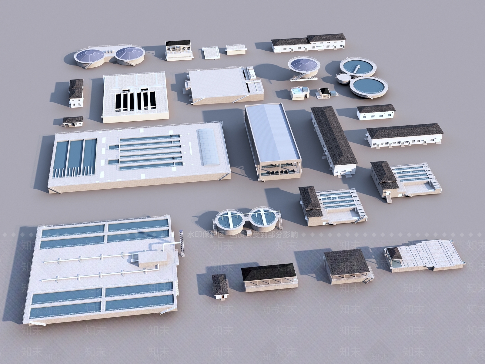 现代厂房3D模型下载【ID:1154659580】
