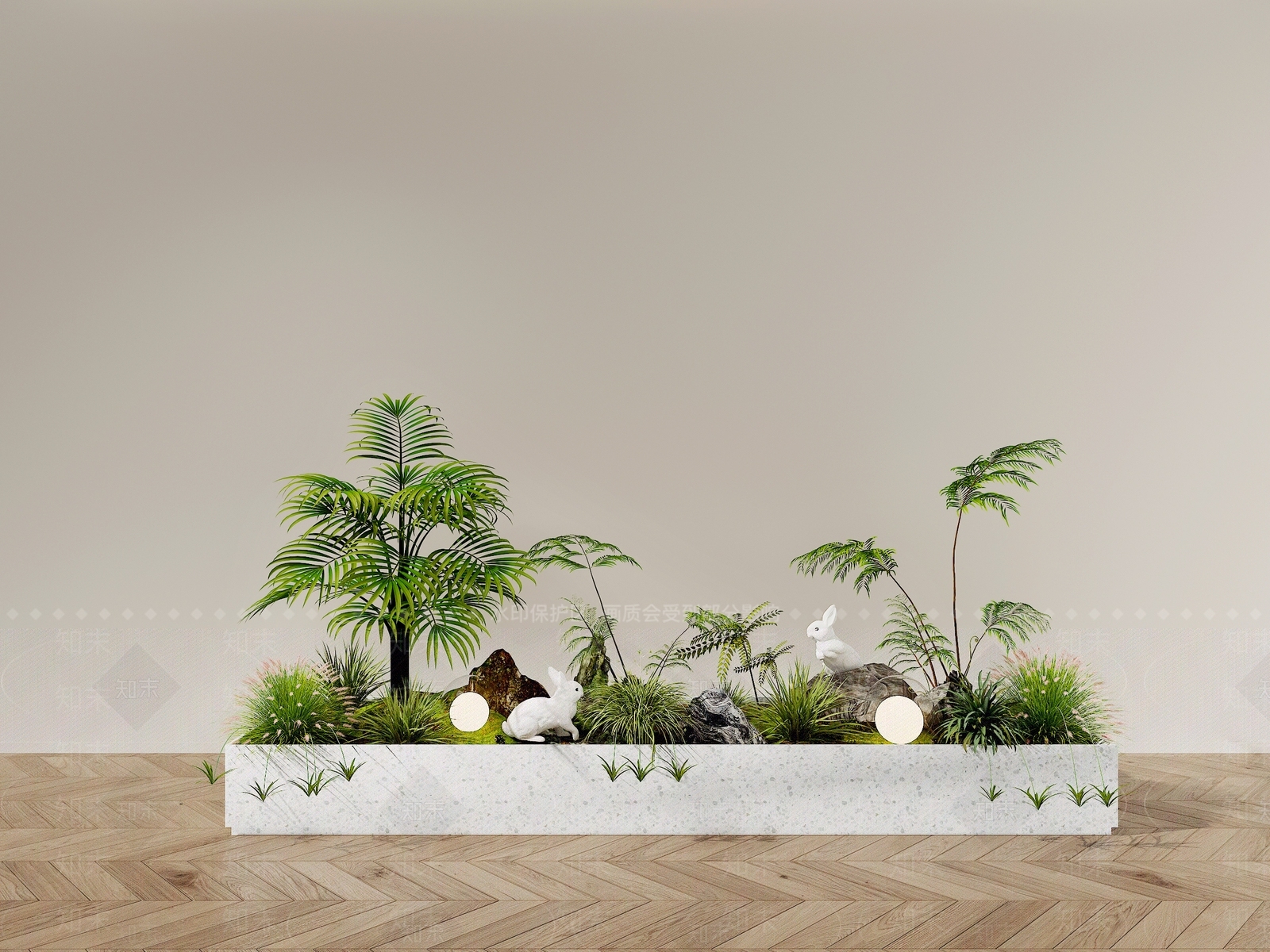 现代花箱3D模型下载【ID:1154664353】