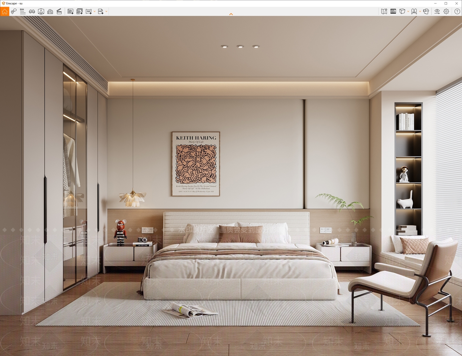 抽象艺术挂画挂画SU模型下载【ID:1227259324】