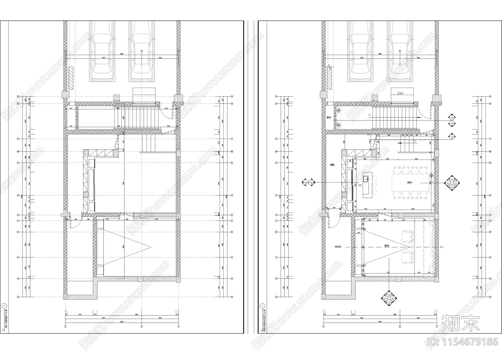 法式六层室内cad施工图下载【ID:1154679186】