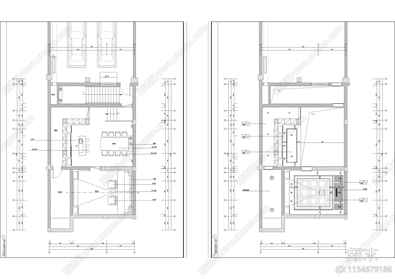 法式六层室内cad施工图下载【ID:1154679186】