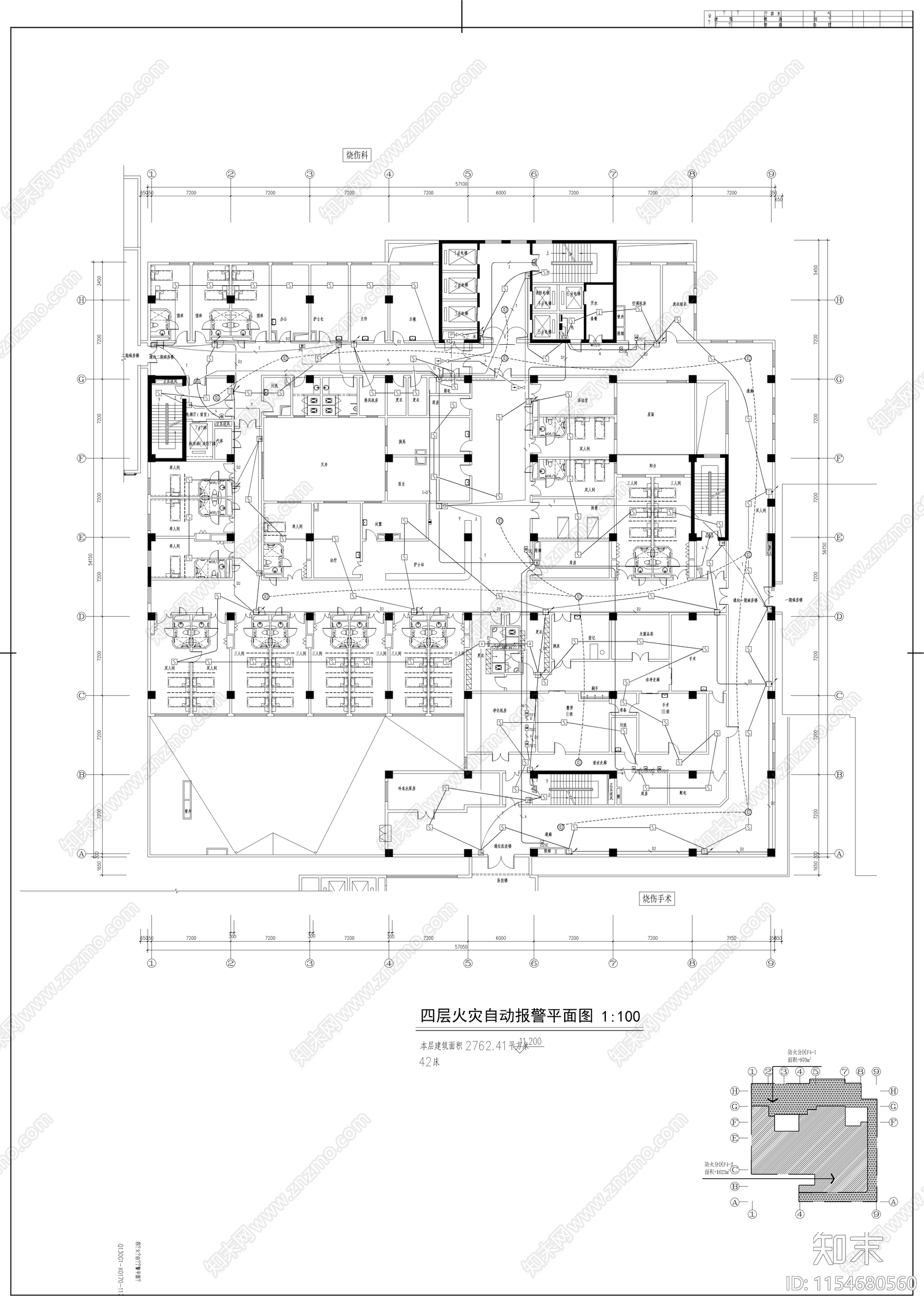 某乡镇大型医院弱电智能化电气工程cad施工图下载【ID:1154680560】