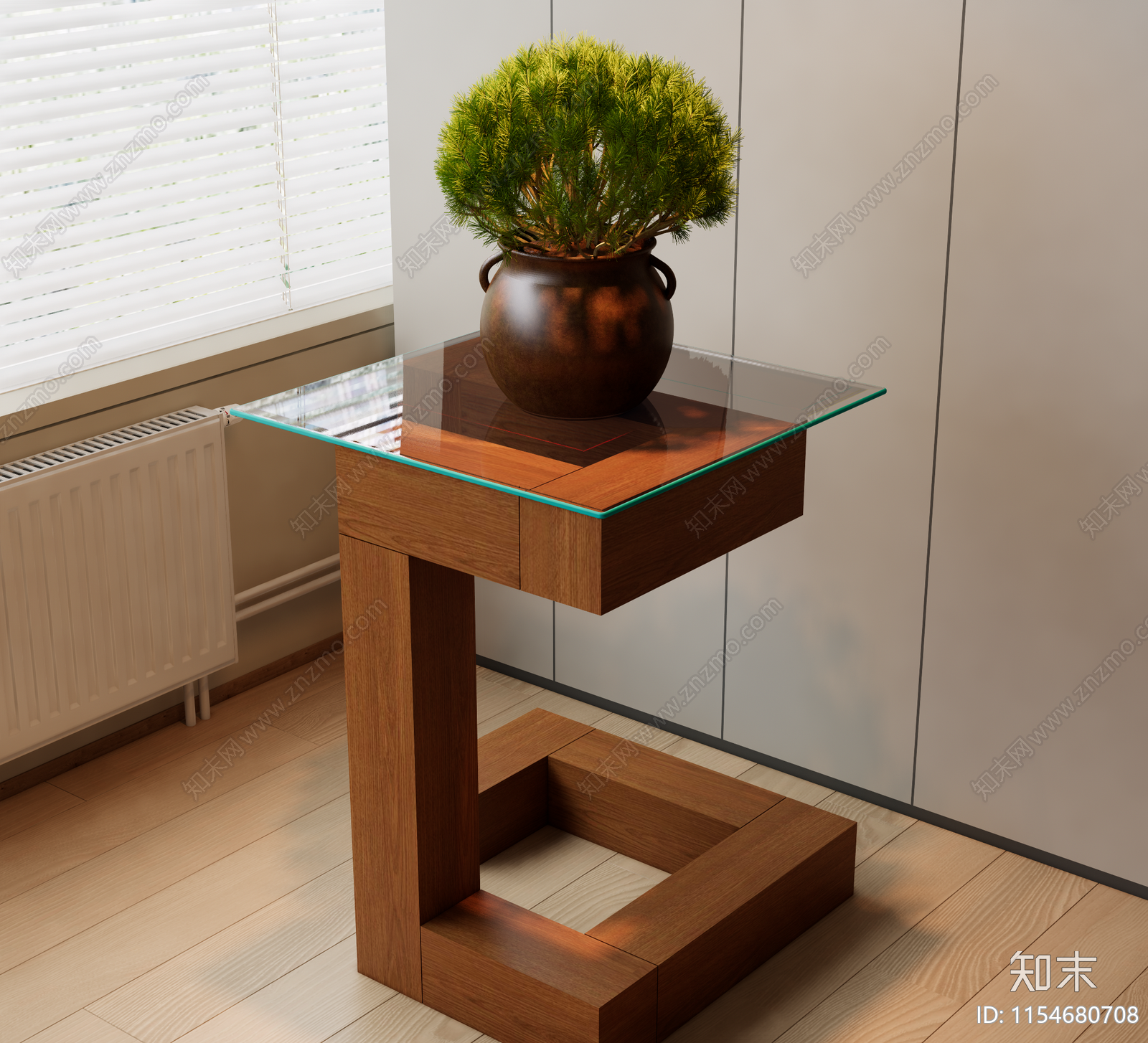 侘寂风边几3D模型下载【ID:1154680708】