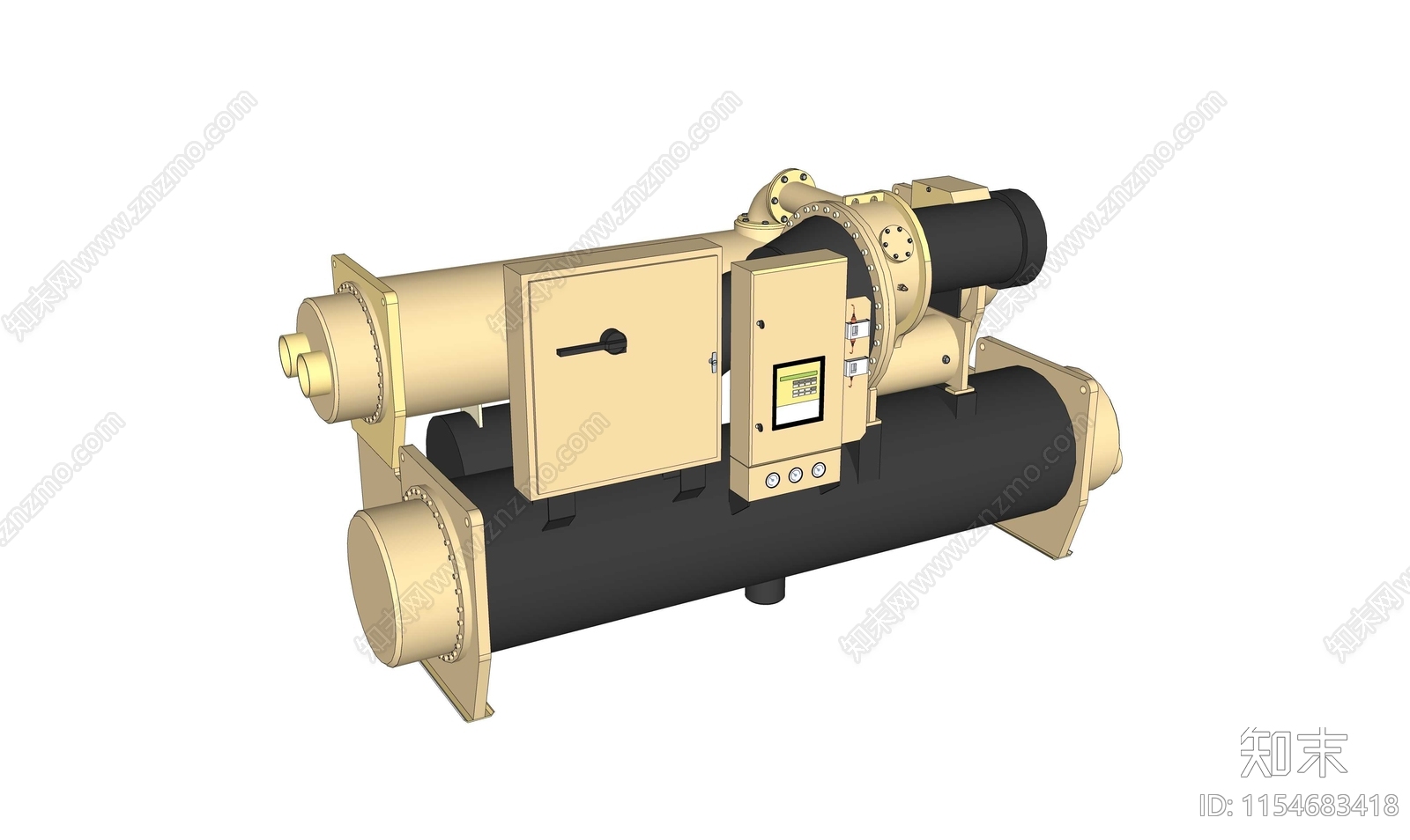 冷冻机组SU模型下载【ID:1154683418】