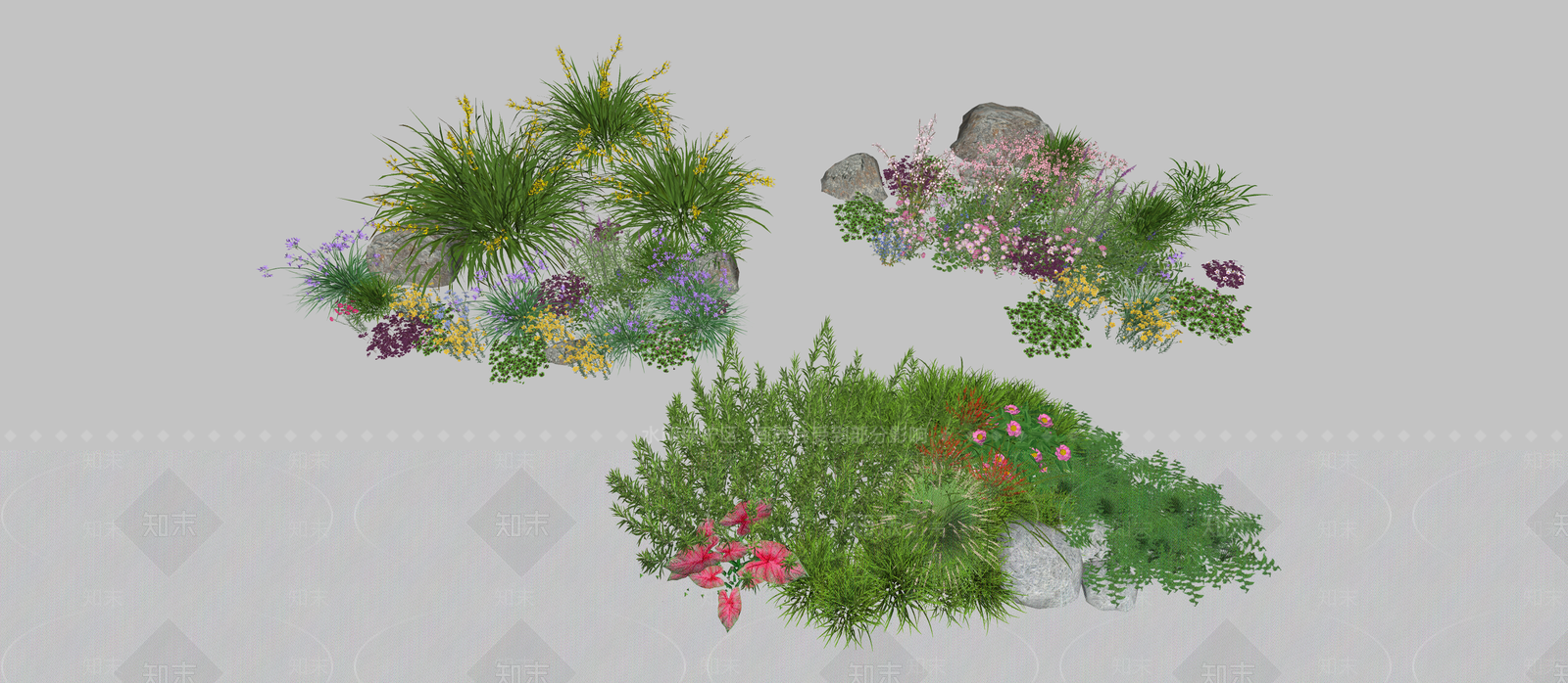花草SU模型草图