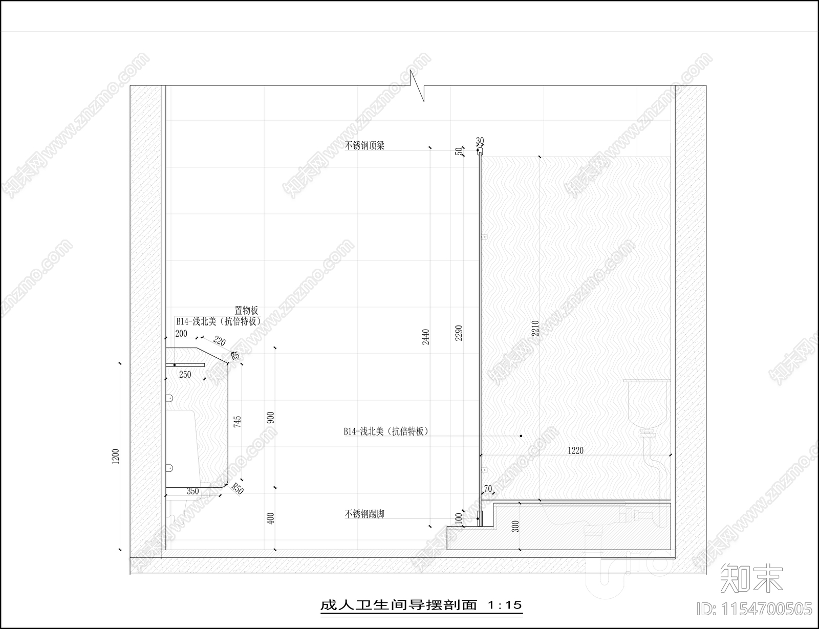 公共卫生cad施工图下载【ID:1154700505】