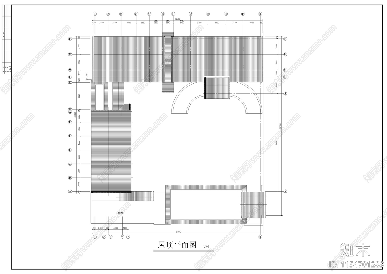 北京民居四合院cad施工图下载【ID:1154701289】